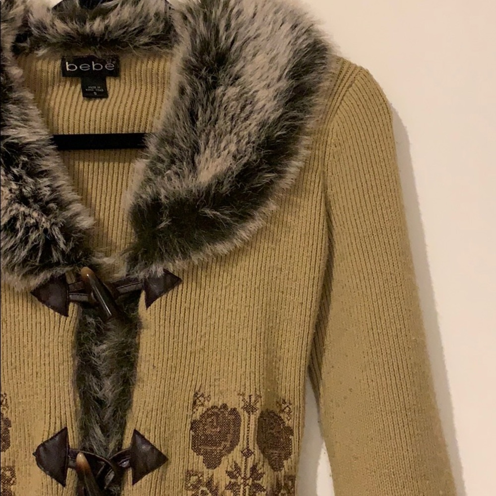 bebe sweater coat